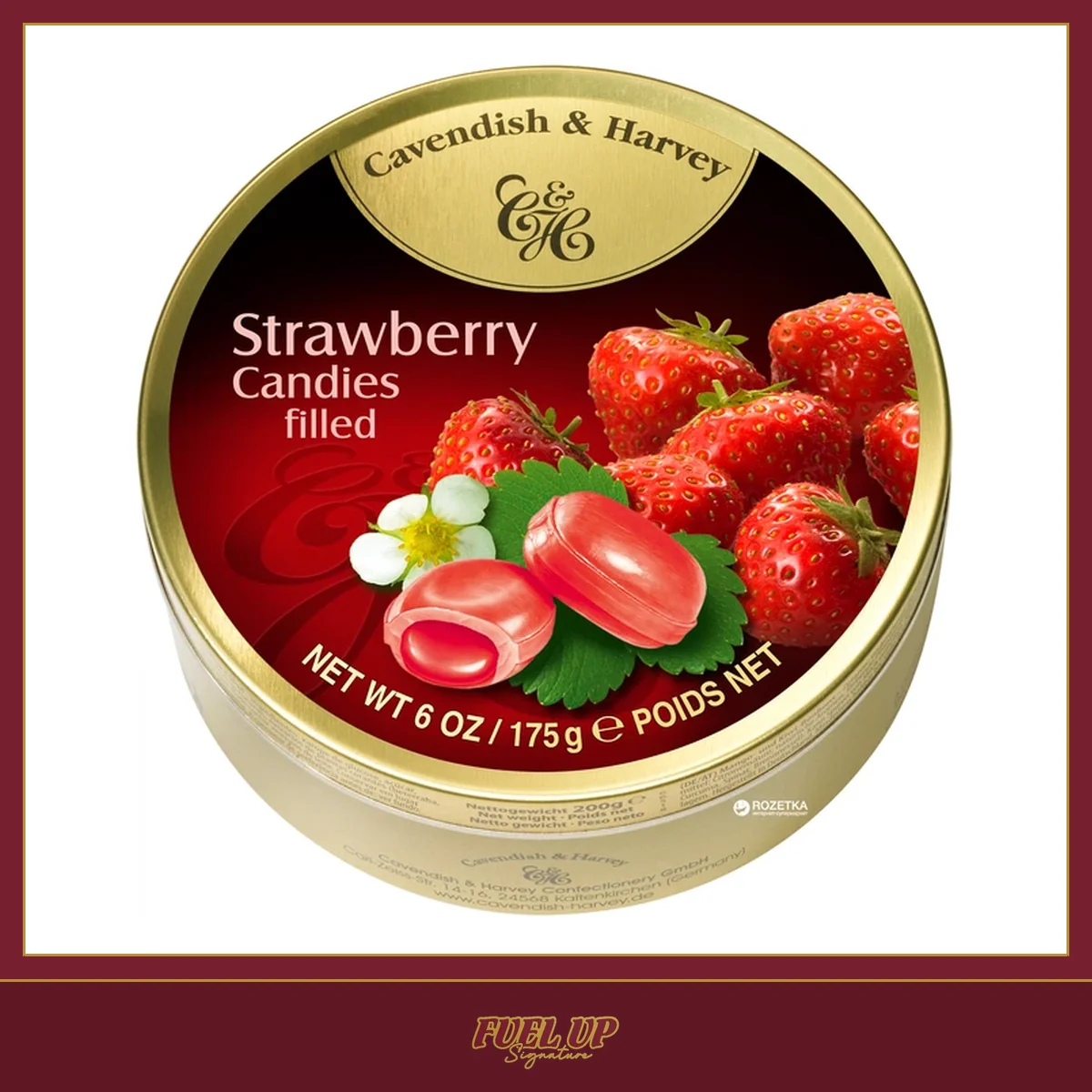 C & H Strawberry Drops Sugar 175GM