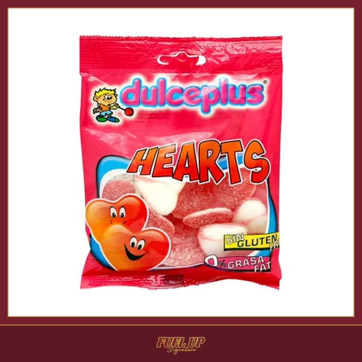 Dulceplus Sugard Strawberry Cream Heart Jelly 100g
