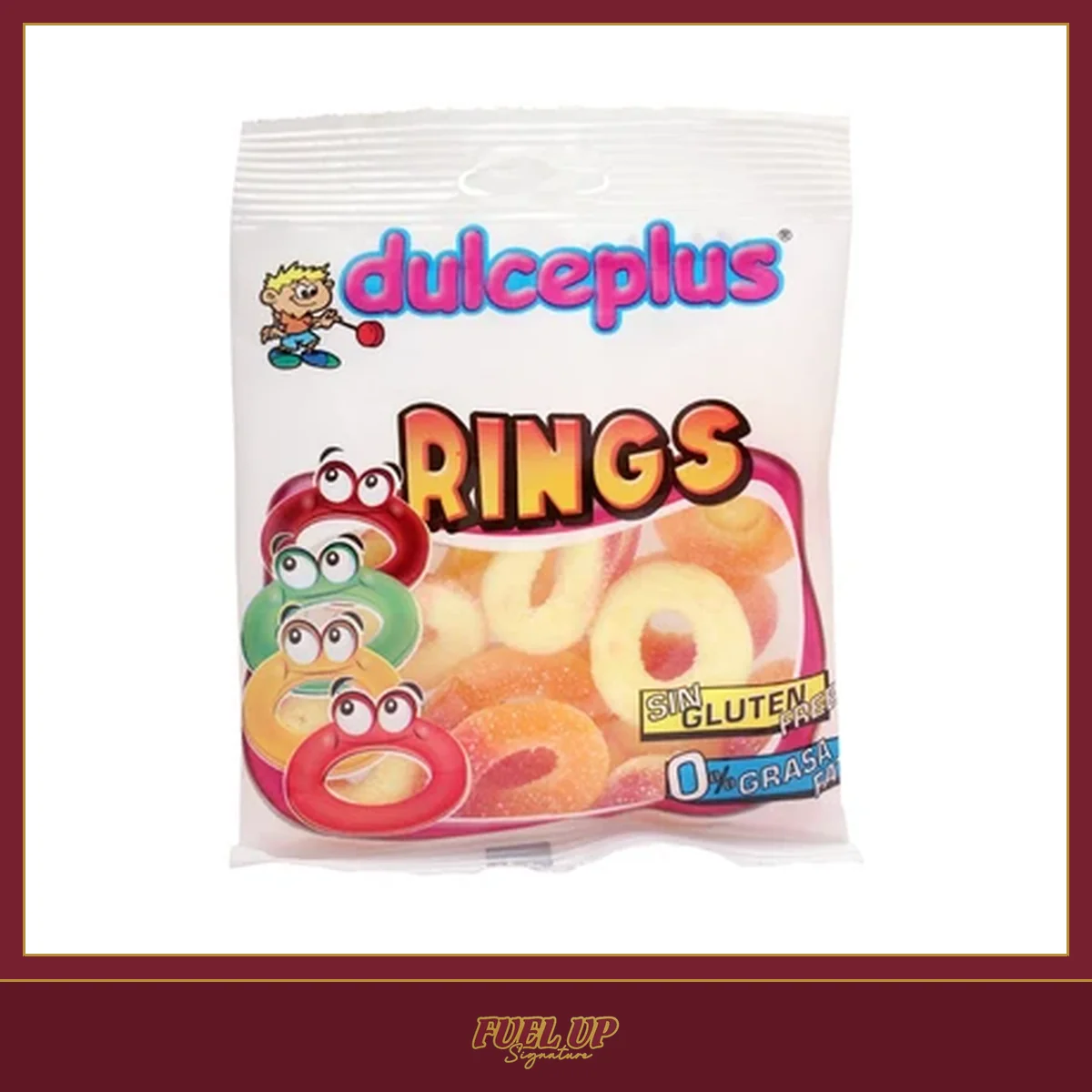 Dulceplus Sour Peach Rings 100g