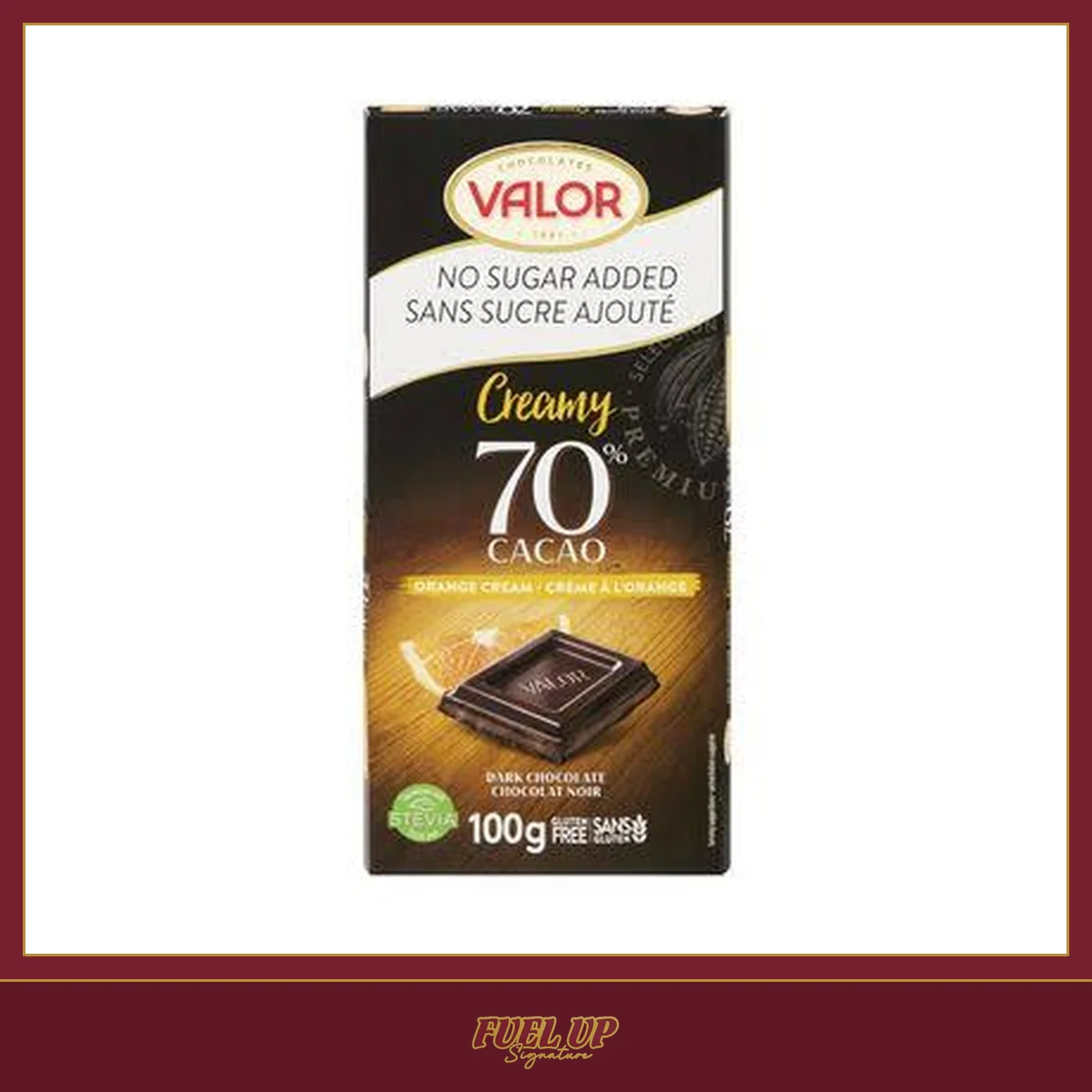  Valor Orange Dark Chocolate 70% 100GM