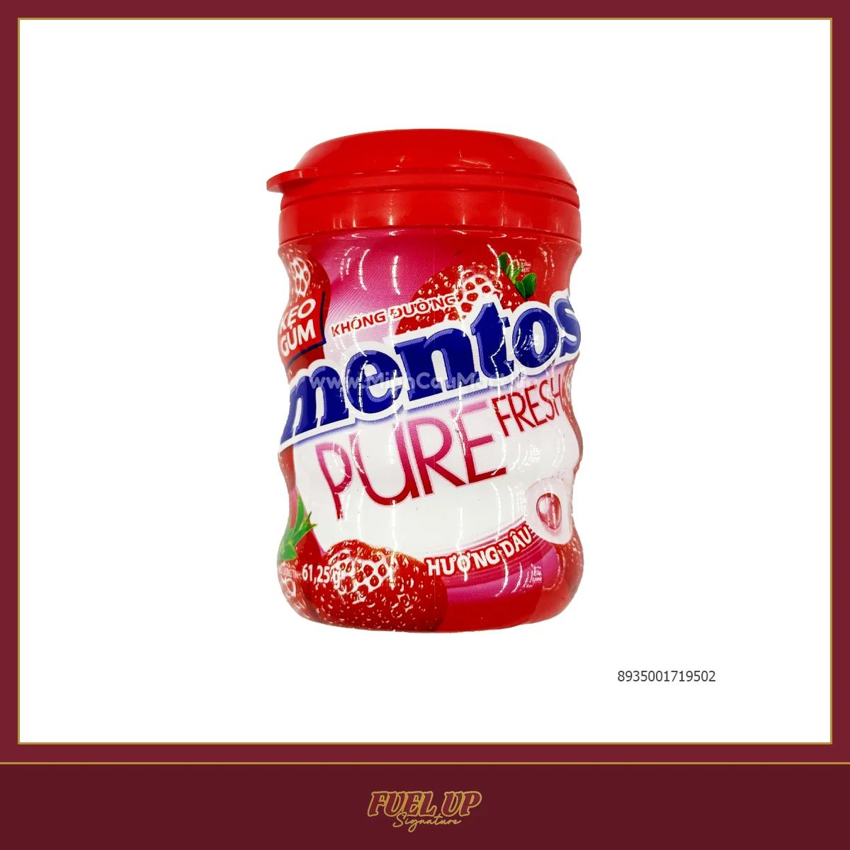 Mentos Gum Strawberry 61Gm Jar