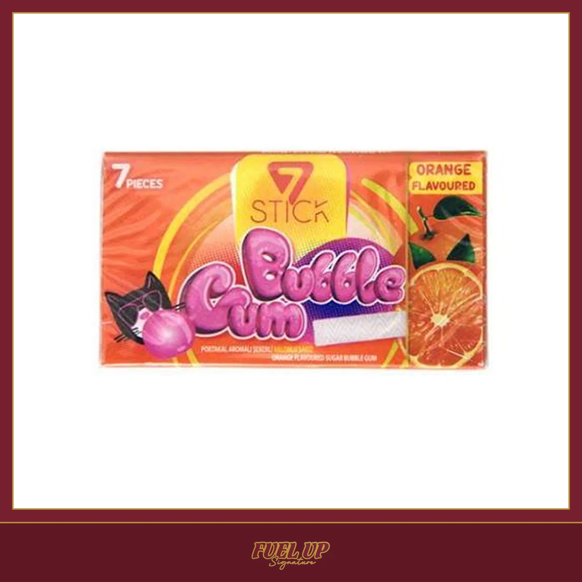 7Stick Bubble Gum Orange 14G