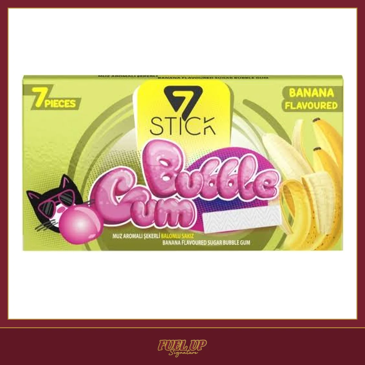 7Stick Bubble Gum Banana 14G