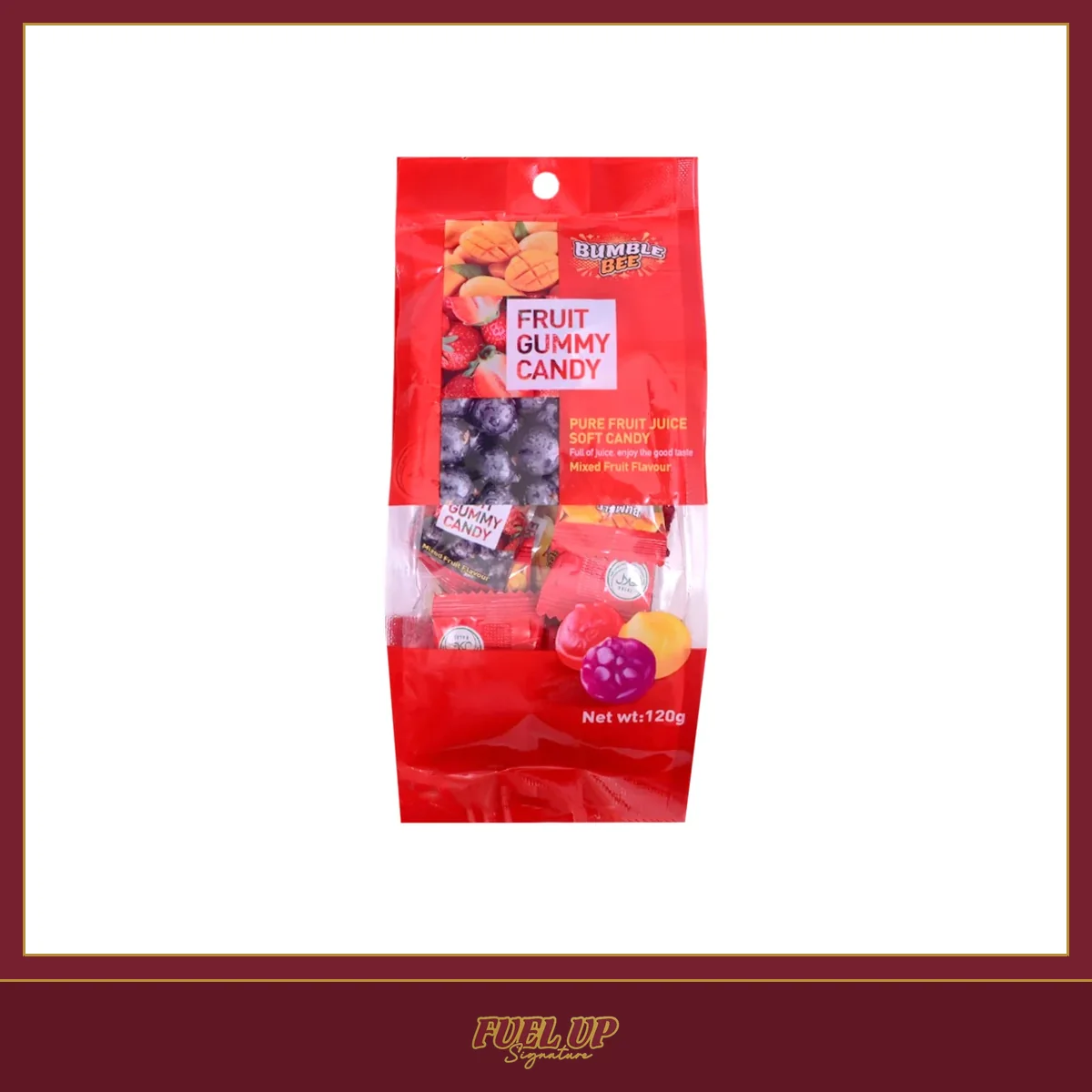 Bumble Bee Fruit Gummy Candy Mixed Pouch 120G