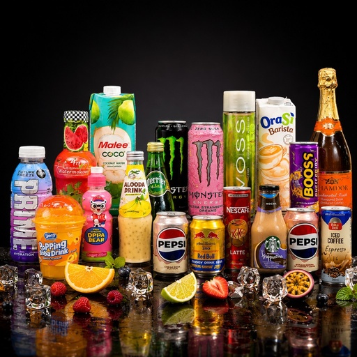 Imported drinks and beverages at Fuel Up Signature